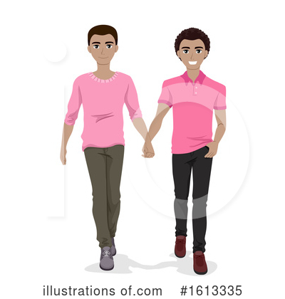 Gay Couple Clipart #1613335 by BNP Design Studio