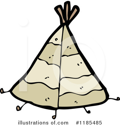Royalty-Free (RF) Teepee Clipart Illustration by lineartestpilot - Stock Sample #1185485