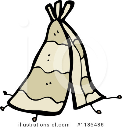 Royalty-Free (RF) Teepee Clipart Illustration by lineartestpilot - Stock Sample #1185486