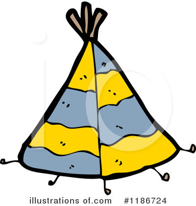Royalty-Free (RF) Teepee Clipart Illustration by lineartestpilot - Stock Sample #1186724