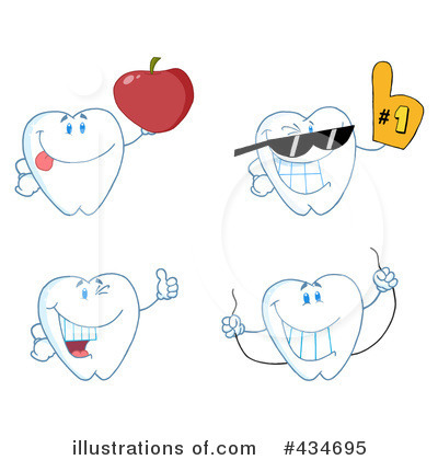 Royalty-Free (RF) Teeth Clipart Illustration by Hit Toon - Stock Sample #434695