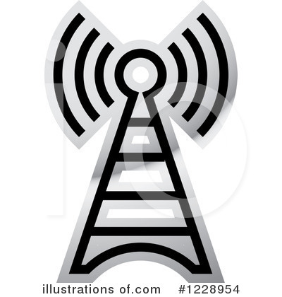 Communications Tower Clipart #1228954 by Lal Perera