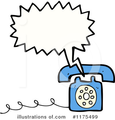 Royalty-Free (RF) Telephone Clipart Illustration by lineartestpilot - Stock Sample #1175499