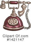 Telephone Clipart #1421147 by Vector Tradition SM