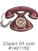 Telephone Clipart #1421152 by Vector Tradition SM