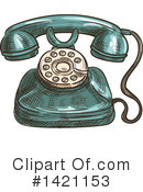 Telephone Clipart #1421153 by Vector Tradition SM