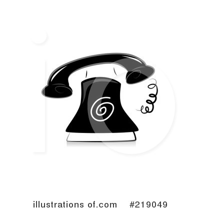 Royalty-Free (RF) Telephone Clipart Illustration by BNP Design Studio - Stock Sample #219049