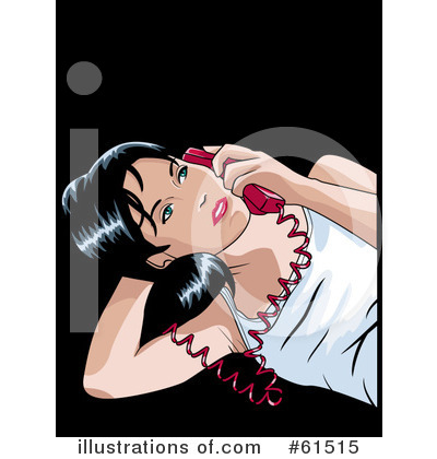 Royalty-Free (RF) Telephone Clipart Illustration by r formidable - Stock Sample #61515