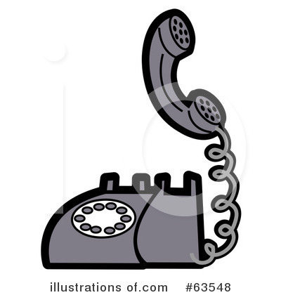 Royalty-Free (RF) Telephone Clipart Illustration by Andy Nortnik - Stock Sample #63548