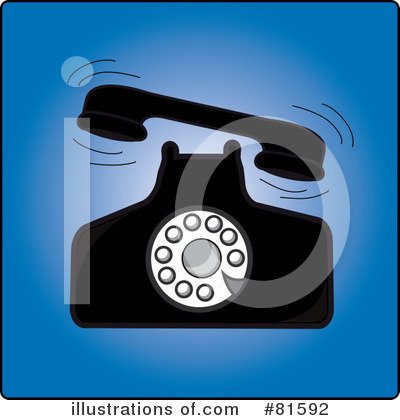 Royalty-Free (RF) Telephone Clipart Illustration by Pams Clipart - Stock Sample #81592