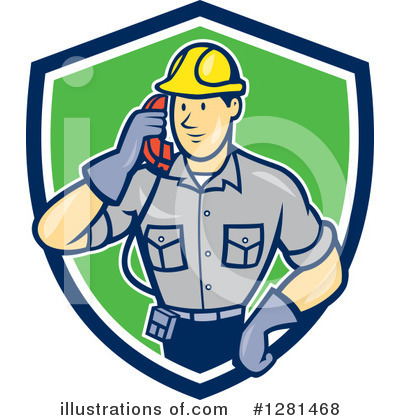 Royalty-Free (RF) Telephone Repair Clipart Illustration by patrimonio - Stock Sample #1281468