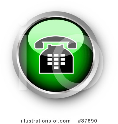 Royalty-Free (RF) Telephones Clipart Illustration by KJ Pargeter - Stock Sample #37690