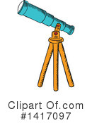 Telescope Clipart #1417097 by Vector Tradition SM