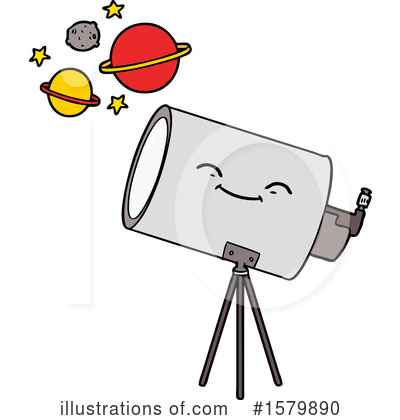 Royalty-Free (RF) Telescope Clipart Illustration by lineartestpilot - Stock Sample #1579890
