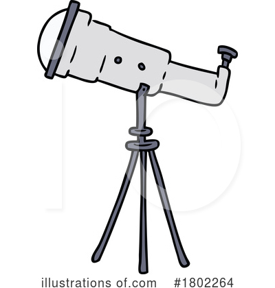 Royalty-Free (RF) Telescope Clipart Illustration by lineartestpilot - Stock Sample #1802264