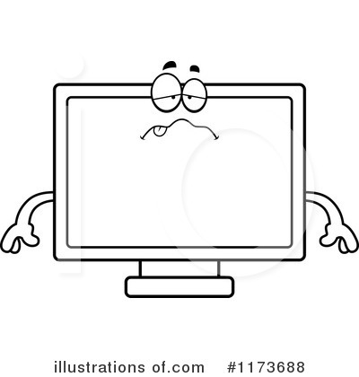Royalty-Free (RF) Television Clipart Illustration by Cory Thoman - Stock Sample #1173688
