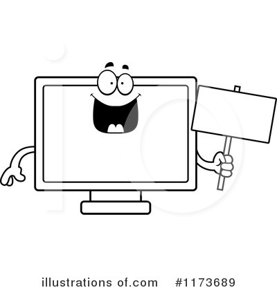 Television Clipart #1173689 by Cory Thoman