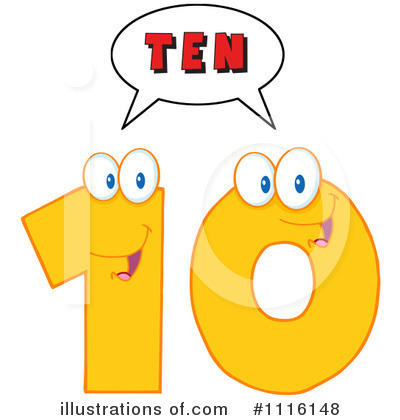 Royalty-Free (RF) Ten Clipart Illustration by Hit Toon - Stock Sample #1116148