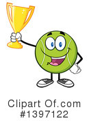 Tennis Ball Character Clipart #1397122 by Hit Toon