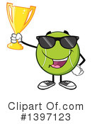 Tennis Ball Character Clipart #1397123 by Hit Toon