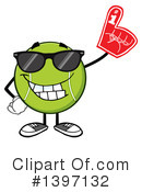 Tennis Ball Character Clipart #1397132 by Hit Toon
