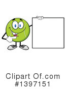 Tennis Ball Character Clipart #1397151 by Hit Toon