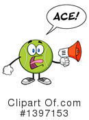 Tennis Ball Character Clipart #1397153 by Hit Toon