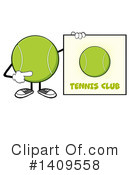 Tennis Ball Character Clipart #1409558 by Hit Toon
