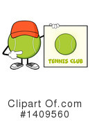 Tennis Ball Character Clipart #1409560 by Hit Toon