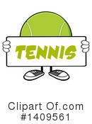 Tennis Ball Character Clipart #1409561 by Hit Toon