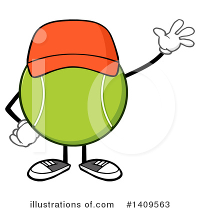Tennis Ball Clipart #1409563 by Hit Toon