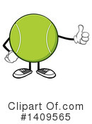 Tennis Ball Character Clipart #1409565 by Hit Toon