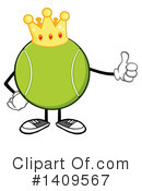 Tennis Ball Character Clipart #1409567 by Hit Toon