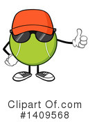 Tennis Ball Character Clipart #1409568 by Hit Toon