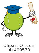 Tennis Ball Character Clipart #1409573 by Hit Toon