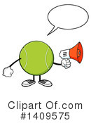 Tennis Ball Character Clipart #1409575 by Hit Toon