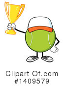 Tennis Ball Character Clipart #1409579 by Hit Toon