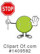 Tennis Ball Character Clipart #1409582 by Hit Toon