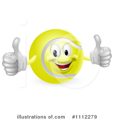 Royalty-Free (RF) Tennis Ball Clipart Illustration by AtStockIllustration - Stock Sample #1112279