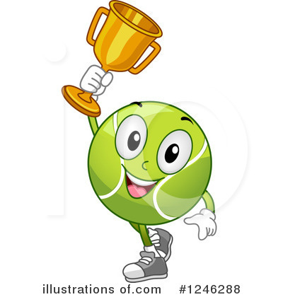 Royalty-Free (RF) Tennis Ball Clipart Illustration by BNP Design Studio - Stock Sample #1246288