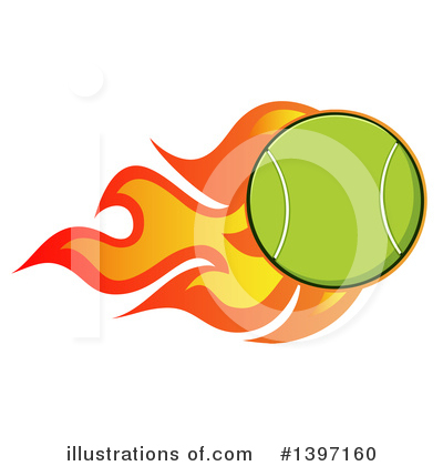 Royalty-Free (RF) Tennis Ball Clipart Illustration by Hit Toon - Stock Sample #1397160