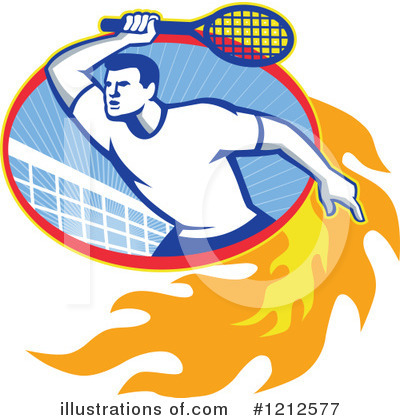 Royalty-Free (RF) Tennis Clipart Illustration by patrimonio - Stock Sample #1212577