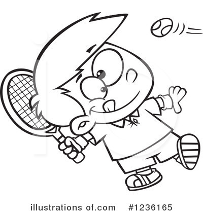 Royalty-Free (RF) Tennis Clipart Illustration by toonaday - Stock Sample #1236165