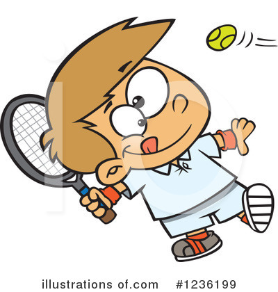 Tennis Racket Clipart #1236199 by toonaday