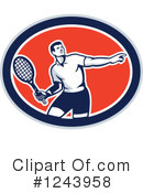 Tennis Clipart #1243958 by patrimonio
