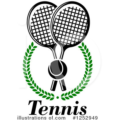 Royalty-Free (RF) Tennis Clipart Illustration by Vector Tradition SM - Stock Sample #1252949