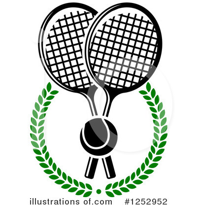 Royalty-Free (RF) Tennis Clipart Illustration by Vector Tradition SM - Stock Sample #1252952