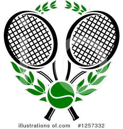 Tennis Racket Clipart #1257332 by Vector Tradition SM