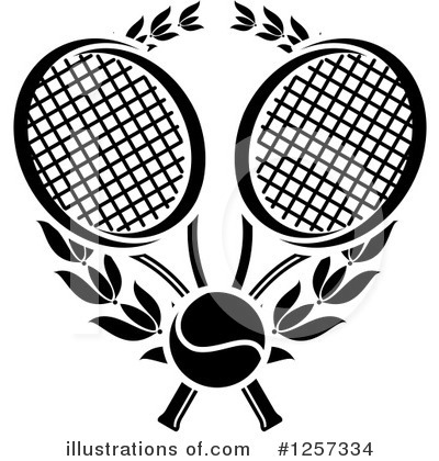 Royalty-Free (RF) Tennis Clipart Illustration by Vector Tradition SM - Stock Sample #1257334