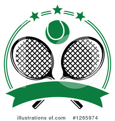 Tennis Ball Clipart #1265974 by Vector Tradition SM